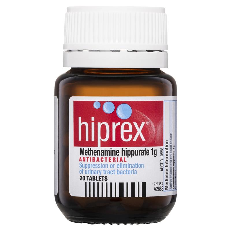 Hiprex Urinary Tract Antibacterial 20 Tablets