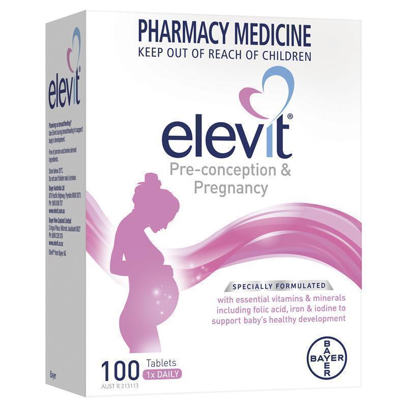 Elevit Pre-conception & Pregnancy Multivitamin 100 Tablets gallery image