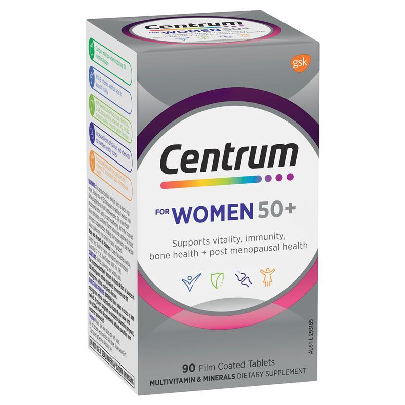 Centrum for Women 50+ Multivitamin x 90 Tablets Pack gallery image