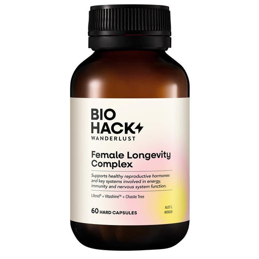 BioHack Wanderlust Female Longevity Complex 60 Capsules