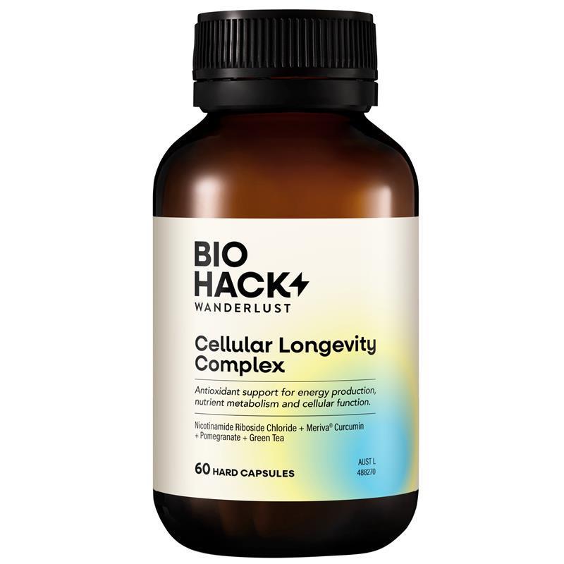 BioHack Wanderlust Cellular Longevity Complex 60 Capsules