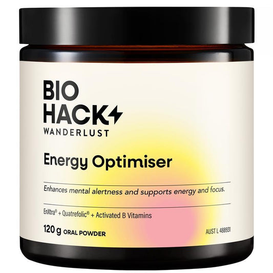 BioHack Wanderlust Energy Optimiser 120g Powder