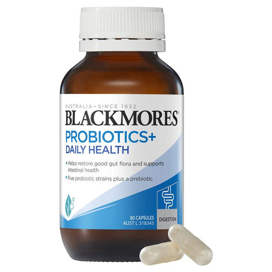 Blackmores Probiotics+ Daily Health Gut Health Vitamin x 90 Capsules