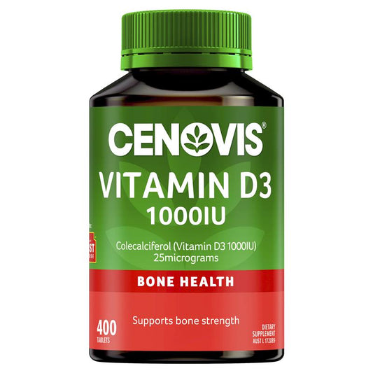 Cenovis Vitamin D 1000IU D3 x 400 Tablets 