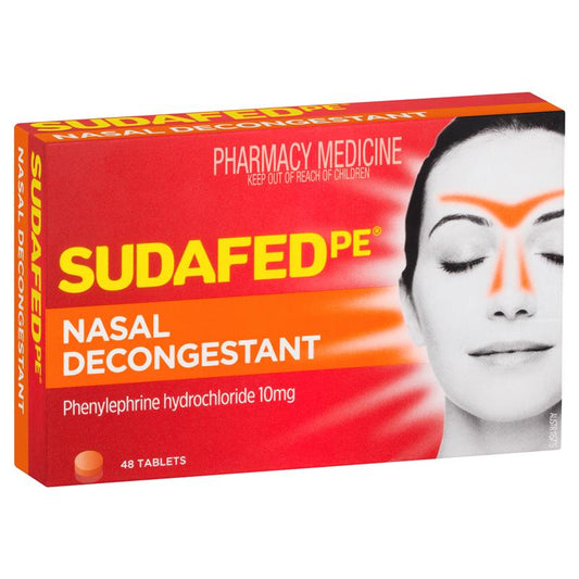 Sudaped PE Nasal Decongestant 48 Tablets