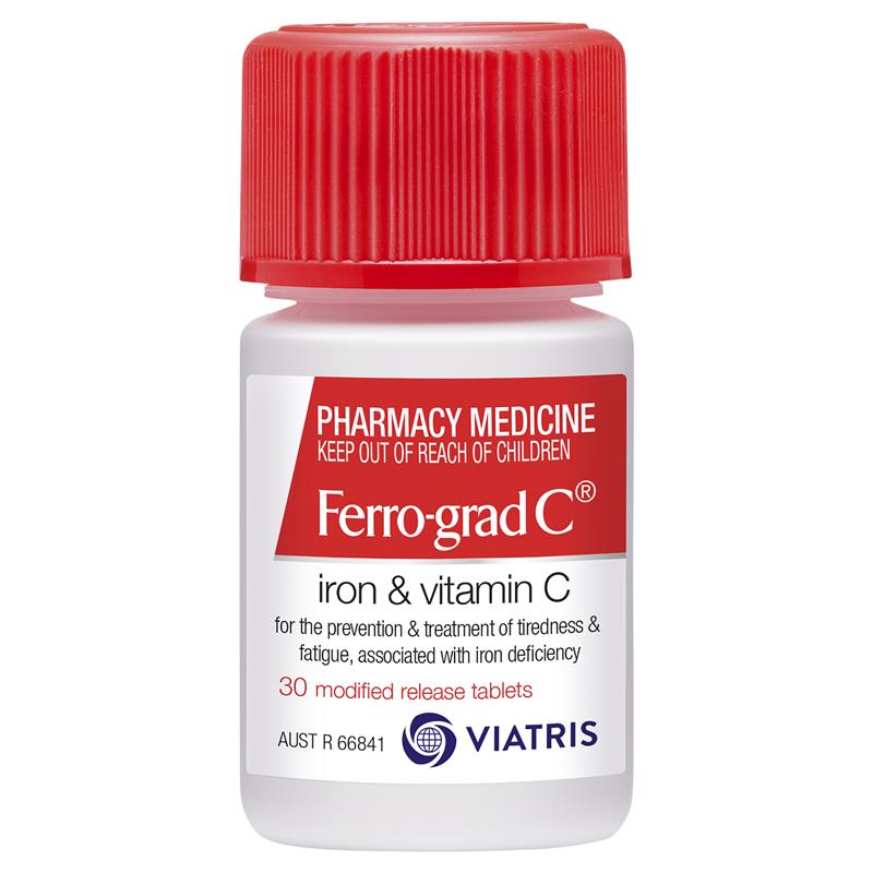 Ferro-grad C Iron & Vitamin C 30 Tablets