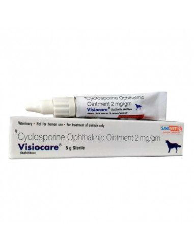 Visiocare (Cyclosporin) 5mg Eye Ointment for dogs and cats